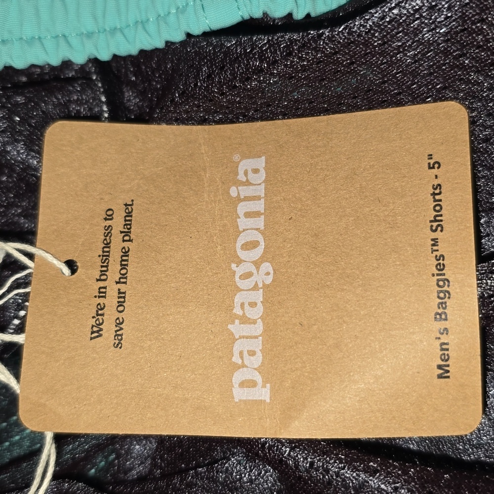 Patagonia Men's Baggies 5" Swim Shorts Fresh Teal Size XXL NWT - Picture 11 of 13